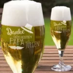 Bierglas mit Gravur