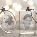 Glasanhänger mit Gravur