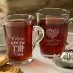 Teeglas mit Gravur