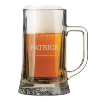 Bierkrug mit Gravur