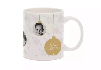 weihnachtstasse mit foto text
