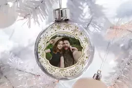 weihnachtskugel mit foto