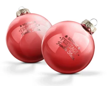 Personalisierte Weihnachtskugeln mit Namen